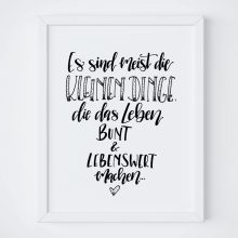 Herzboxx Handlettering Es sind meist die kleinen Dinge