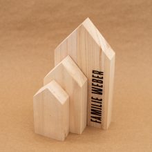 Herzboxx Holzhaus mit Gravur