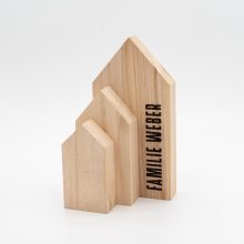 Herzboxx Holzhaus mit Gravur