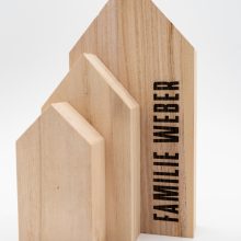 Herzboxx Holzhaus mit Gravur