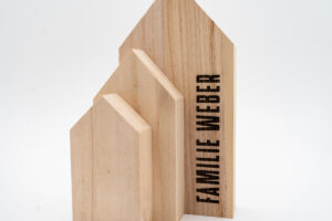 Herzboxx Holzhaus mit Gravur