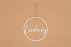 Herzboxx Holzschild Wunschname Kontur