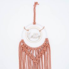 Herzboxx Makramee Altrosa