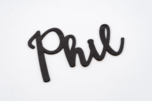 Herzboxx Schriftzug Holz