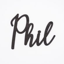 Herzboxx Schriftzug Holz