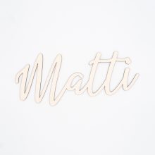 Herzboxx Schriftzug Holz