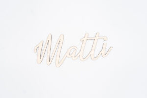 Herzboxx Schriftzug Holz