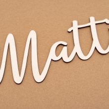 Herzboxx Schriftzug Holz