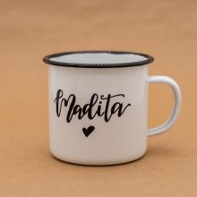 Herzboxx Tasse Emaille 300ml mit Wunschnamen