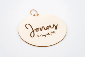 Herzboxx Holzschild Gravur 15cm Name