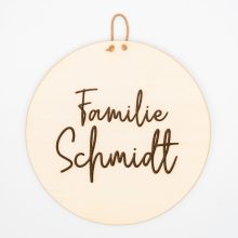 Herzboxx Holzschild Gravur 20cm Familie