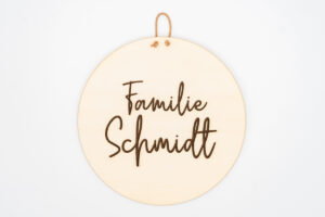 Herzboxx Holzschild Gravur 20cm Familie