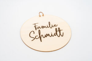 Herzboxx Holzschild Gravur 20cm Familie