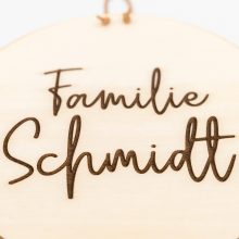 Herzboxx Holzschild Gravur 20cm Familie