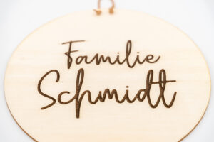 Herzboxx Holzschild Gravur 20cm Familie