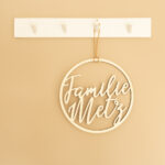 Herzboxx Namensschild Holz Kontur